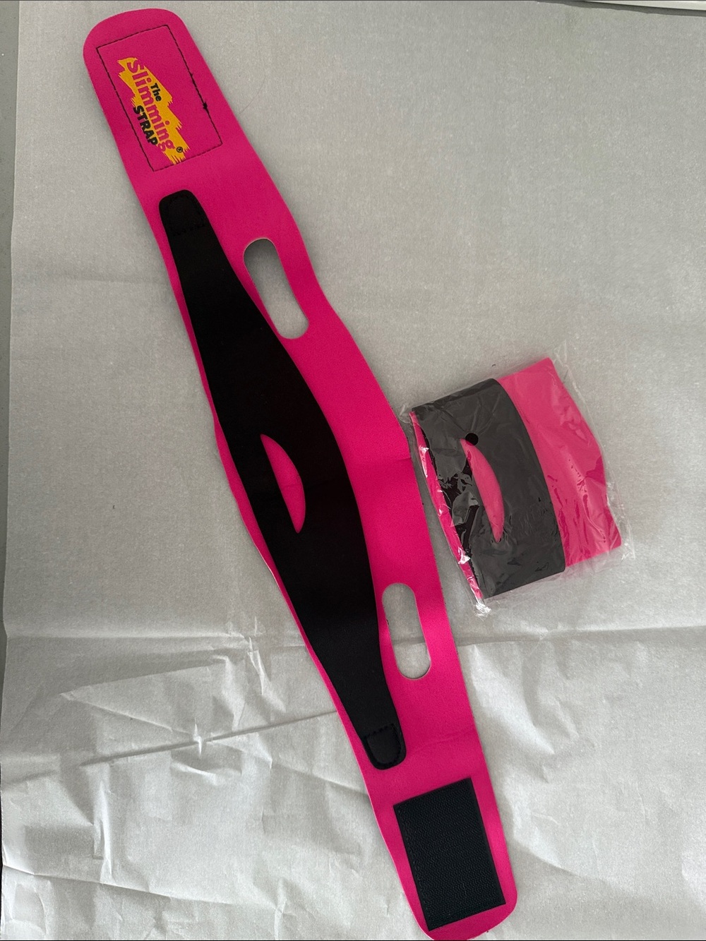 The Slimming Strap Hot Pink Neoprene Chin Wrap - Picture 5 of 5